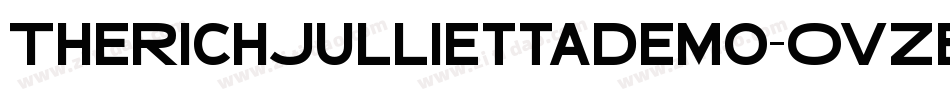TheRichJulliettaDemo-OVZEd字体转换