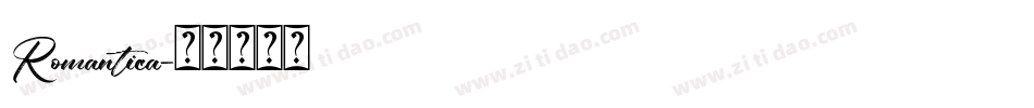 Romantica字体转换