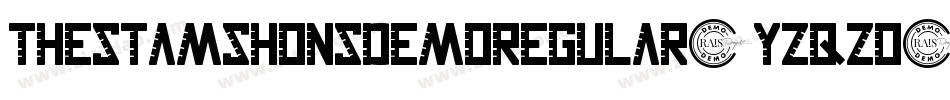 TheStamshonsDemoRegular-YzqZO字体转换