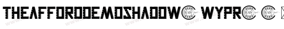 TheAffordDemoShadow-Wypr9字体转换