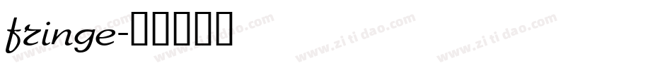 fringe字体转换