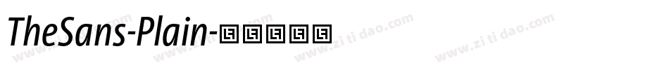 TheSans-Plain字体转换