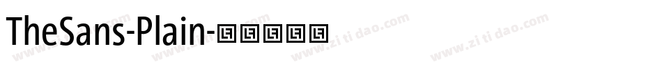 TheSans-Plain字体转换