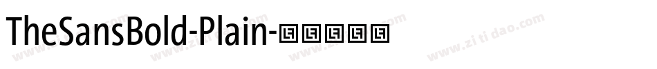TheSansBold-Plain字体转换