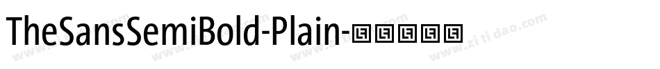 TheSansSemiBold-Plain字体转换