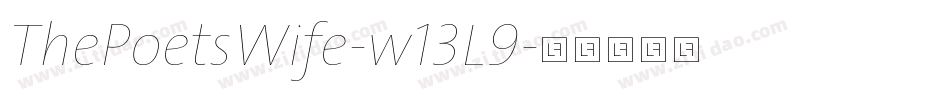 ThePoetsWife-w13L9字体转换