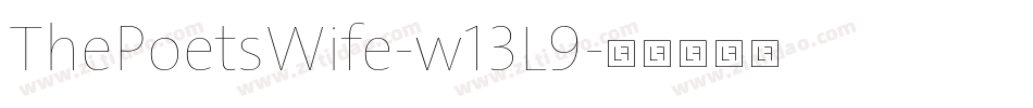 ThePoetsWife-w13L9字体转换