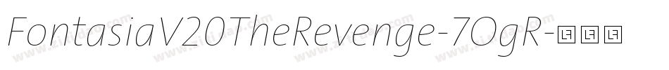 FontasiaV20TheRevenge-7OgR字体转换