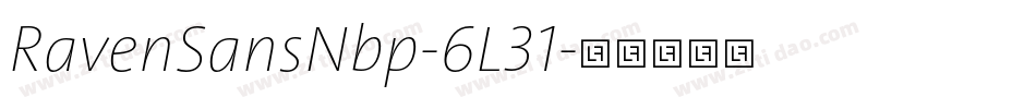 RavenSansNbp-6L31字体转换