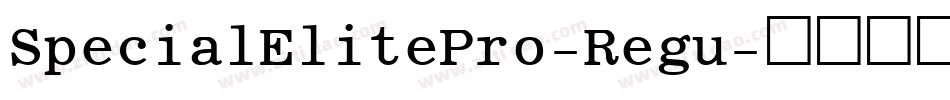 SpecialElitePro-Regu字体转换