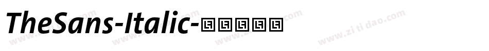 TheSans-Italic字体转换