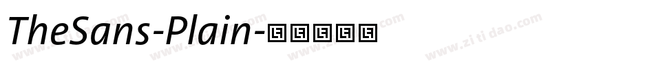 TheSans-Plain字体转换