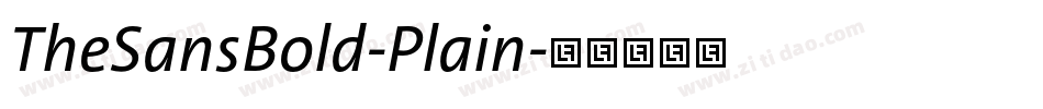 TheSansBold-Plain字体转换