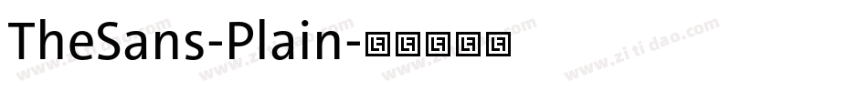 TheSans-Plain字体转换