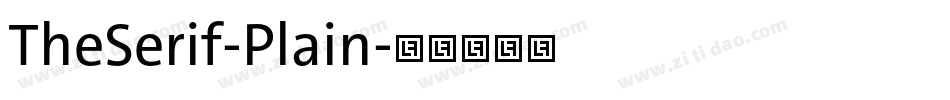 TheSerif-Plain字体转换