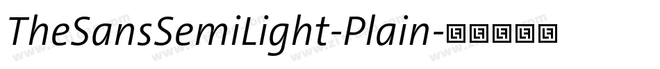 TheSansSemiLight-Plain字体转换