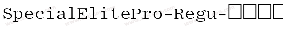 SpecialElitePro-Regu字体转换