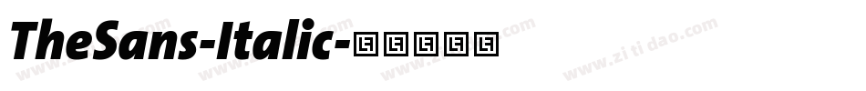 TheSans-Italic字体转换