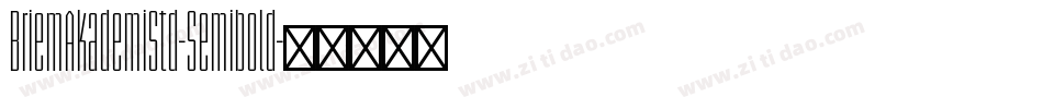 BriemAkademiStd-Semibold字体转换
