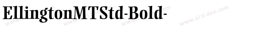 EllingtonMTStd-Bold字体转换