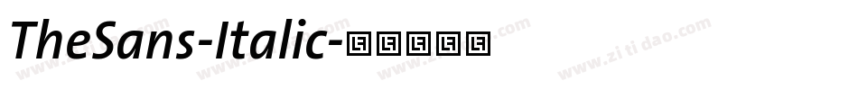 TheSans-Italic字体转换