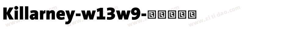 Killarney-w13w9字体转换