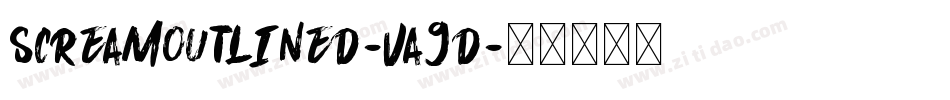 ScreamOutlined-vA9D字体转换