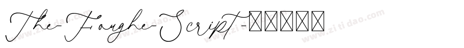 The-Foughe-Script字体转换