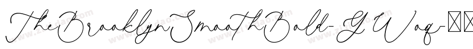 TheBrooklynSmoothBold-GWoq字体转换