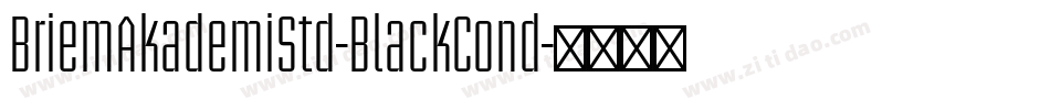 BriemAkademiStd-BlackCond字体转换