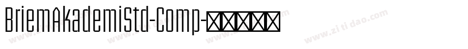 BriemAkademiStd-Comp字体转换