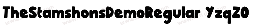 TheStamshonsDemoRegular-YzqZO字体转换