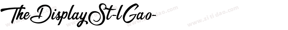 TheDisplaySt-lGa0字体转换