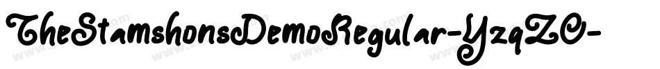 TheStamshonsDemoRegular-YzqZO字体转换
