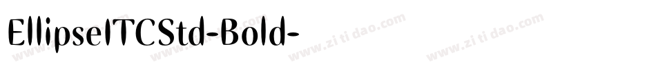 EllipseITCStd-Bold字体转换