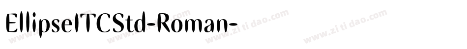 EllipseITCStd-Roman字体转换