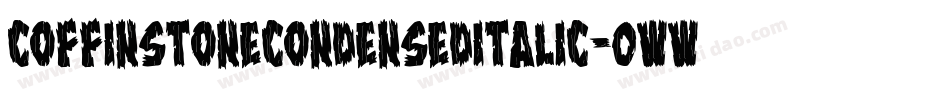 CoffinStoneCondensedItalic-0WWaX字体转换