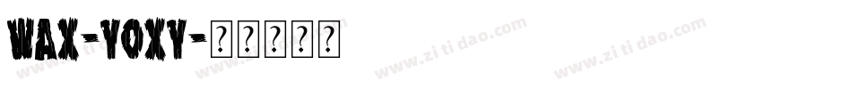 Wax-YoXy字体转换