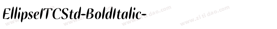 EllipseITCStd-BoldItalic字体转换