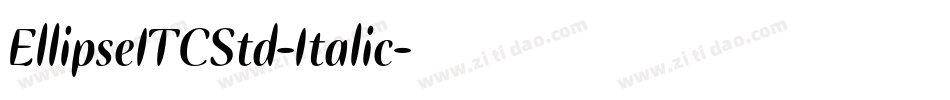 EllipseITCStd-Italic字体转换