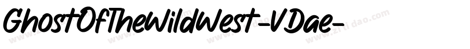 GhostOfTheWildWest-VDae字体转换