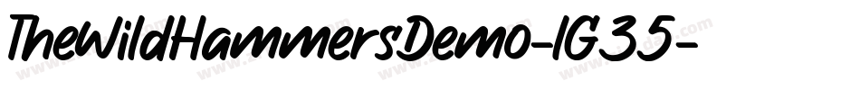 TheWildHammersDemo-lG35字体转换