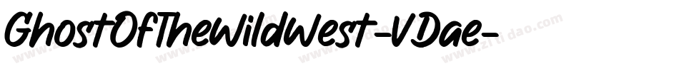 GhostOfTheWildWest-VDae字体转换