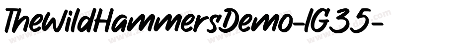 TheWildHammersDemo-lG35字体转换