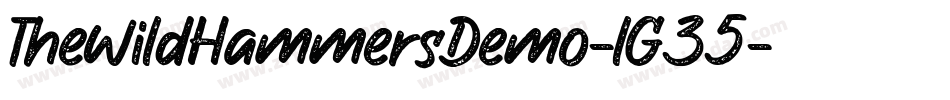 TheWildHammersDemo-lG35字体转换