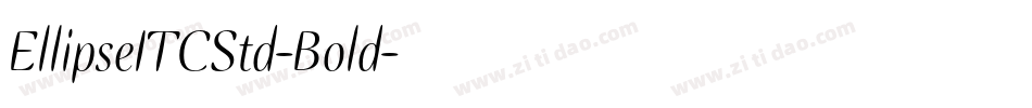 EllipseITCStd-Bold字体转换