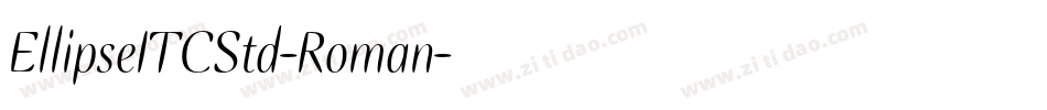 EllipseITCStd-Roman字体转换