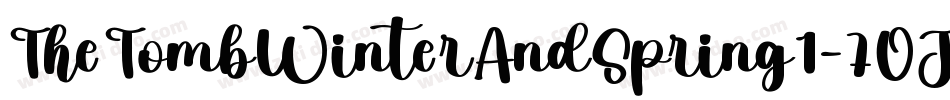 TheTombWinterAndSpring1-7OJR字体转换