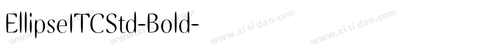 EllipseITCStd-Bold字体转换