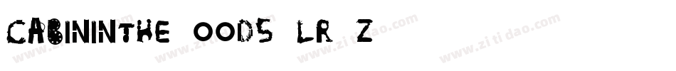 CabinInTheWoods-lR1Z字体转换